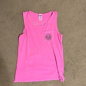 VS Pink Hot Pink Tank Top